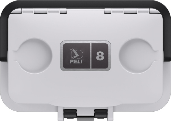 Peli 8QT Personal Cooler - geanta 8 litri, alb/gri