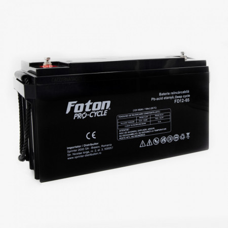 Acumulator VRLA cu gel Foton FD12-65Ah