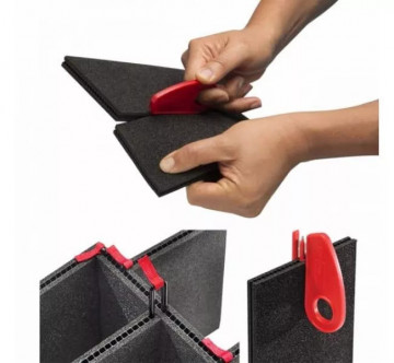 Kit TrekPak Divider Peli Air 1535TP tăiat cu cutter pentru a fi utilizat la o geantă Peli