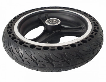 Set roată AA10X2.125F-037 cu cauciuc plin și rulmenți