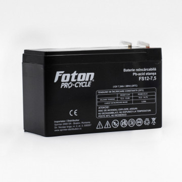 Acumulator Foton FS12-7.5 de 12V și 7.5Ah