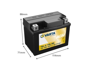 Baterie Moto AGM 12V 3Ah Varta Powersports T4L-4 / 503014004