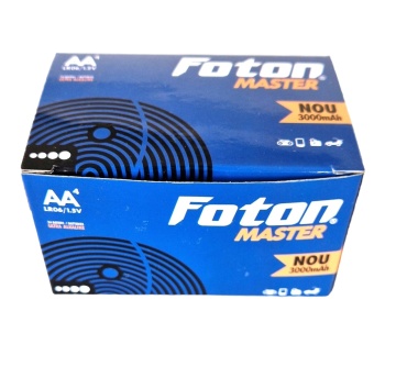 Cutie cu 24 de baterii ultra-alcaline Foton Master LR6 (AA)