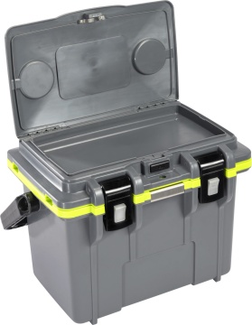 Peli 14QT Personal Cooler - geanta 14 litri, gri/verde deschis