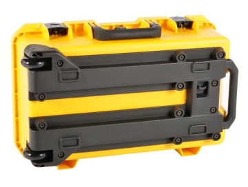 Spatele la un Troler Peli Storm Case iM2500 troler galben