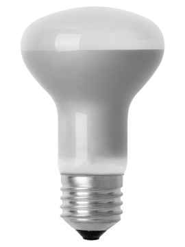 Reflector Bulb matt white GE R80 100W 230V E27 code 92860