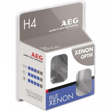 Set of 2 AEG H4 Blue Xenon halogen car bulbs