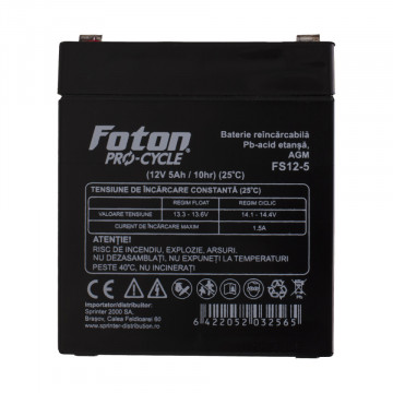 Acumulator backup Foton FS12-5 de 12V 5Ah