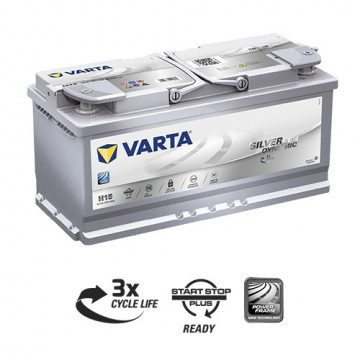 Varta Silver AGM 105Ah H15 start&stop power frame