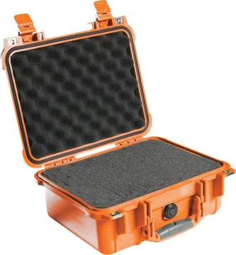 Geanta etansa Peli SmallCase 1400 Orange cu burete Pick N Pluck