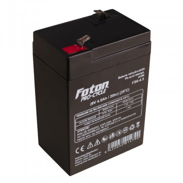 Acumulator VRLA Foton FS6-4.5 de 6V și 4.5Ah