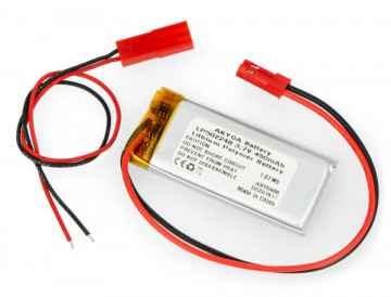 Li-Polymer battery LP502248 of 3.7V and 450mAh