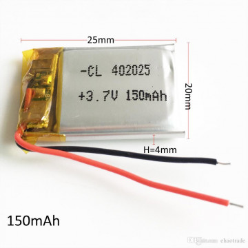 Acumulator Li-Polimer LP402025 3.7V 150mAh