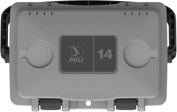 Peli 14QT Personal Cooler - geanta 14 litri, gri/alb
