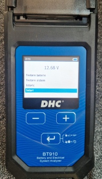 Tester digital acumulatori auto DHC BT910 cu printer (RO)