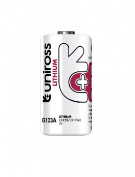 Uniross CR123 industrial battery 3V 1500mAh