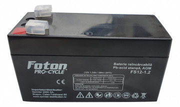 VRLA Foton battery FS12-1.2 of 12V and 1.2Ah