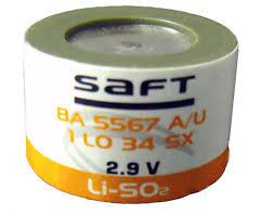 Baterie cu litiu SAFT BA 5567 A/U LO34SX tip 1/3C de 3V și 1Ah