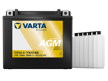 Baterie Moto AGM 12V 10Ah Varta Powersports TX12-4 / 510012015
