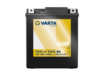 Baterie Moto AGM 12V 6Ah Varta Powersports TX7L-4 / 506014010