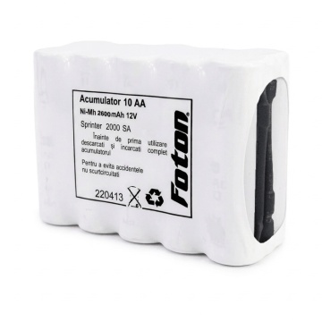 Battery for breathalyzer 10AA of 12V and 2600mAh