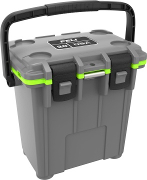 Peli 14QT Elite Cooler - geanta premium 20 litri, gri ciment/alb