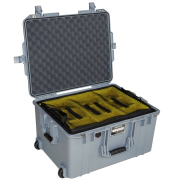 Troler de protectie Peli 1607 Air Case (gri) cu divider