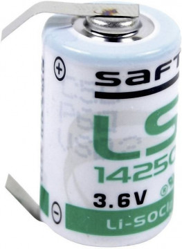 Baterie cu litiu SAFT LS14250 1/2AA de 3.6V cu lamele