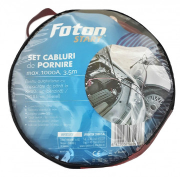 Cabluri de pornire Foton 1000A 3.5m, în gentuță