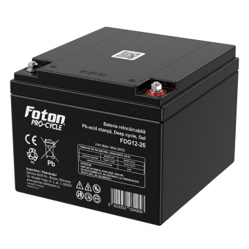 Acumulator VRLA cu Gel Foton FDG12-26Ah Deep Cycle