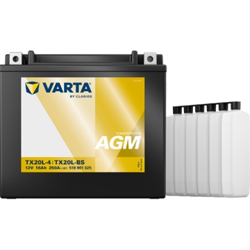 Baterie Moto AGM 12V 18Ah Varta Powersports TX20L-4 / 518901025