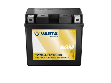 Baterie Moto AGM 12V 5Ah Varta Powersports TZ7S-4 / 505902012