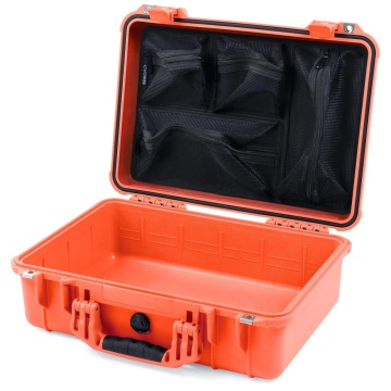 Geanta protectie Peli MediumCase 1500 Orange cu lid organizer