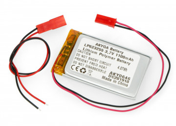 Li-Polymer battery LP623255 of 3.7V and 1100mAhLi-Polymer battery LP623255 of 3.7V and 1100mAh