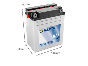 Moto Battery 12V 12Ah Varta Freshpack B12AL-A 512013016 - Img 2