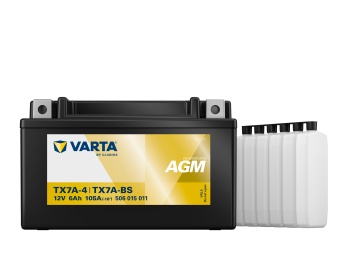 Moto Battery AGM 12V 6Ah Varta Powersports TX7A-4 / 506015011 - Img 2