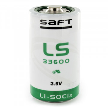 Baterie cu Litiu SAFT LS33600 de 3.6V și 17000mAh