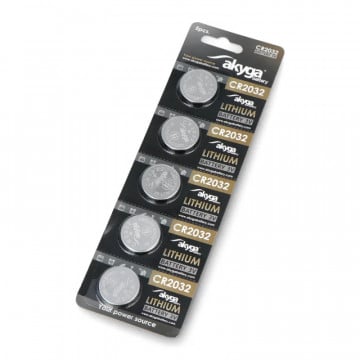 Set 5 x Baterie Litiu CR2032 Akyga 3V
