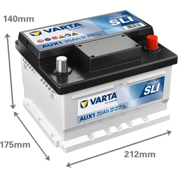 Varta Dynamic SLI AUX1 35Ah 535106052 autó akkumulátor