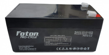 Acumulator VRLA Foton FS12-3.2, de 12V și 3.2Ah