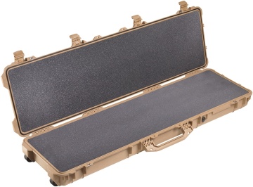 Твърд калъф Peli 1750 Long Case, бежов, с гъба