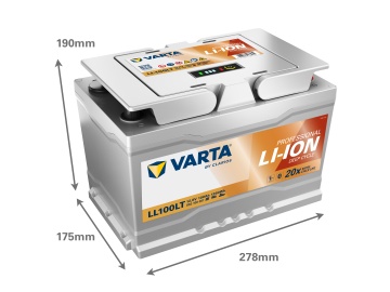 Acumulator Varta Professional Li-Ion 100Ah 1,28kWh LL100LT 850100001