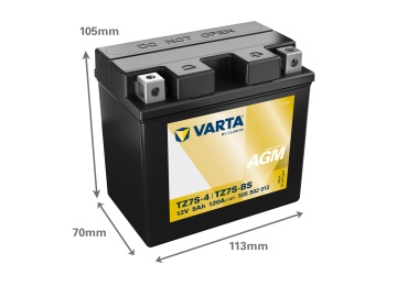Baterie Moto AGM 12V 5Ah Varta Powersports TZ7S-4 / 505902012