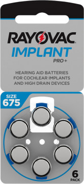Baterii auditive 675CP Rayovac Implant Pro+