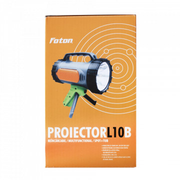 Proiector multifuncțional Foton L10B cu LED de 10W în cutie
