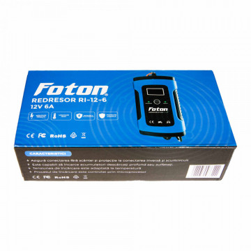 Redresor inteligent Foton RI-12-6 cu desulfatare în cutie