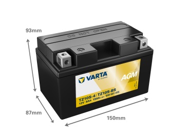 Moto elem AGM 12V 8Ah Varta Powersports TZ10S-4 / 508901015
