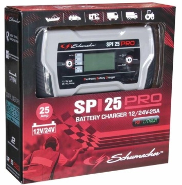 Redresor profesional Schumacher SPI 25 Pro 12/24V 25/12.5A în cutie