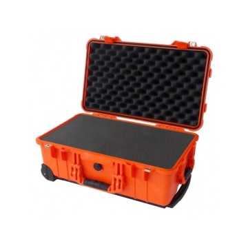 Troler rigid 2 in 1 Peli Carry-On Case 1510 Orange cu burete Pick N Pluck