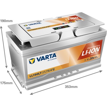Varta Battery Professional Li-Ion 150Ah 1.92kWh LL150 850150000